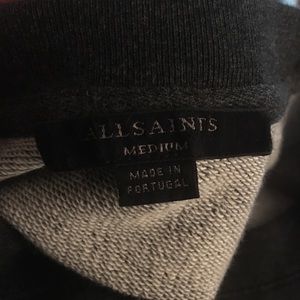 AllSaints cold shoulder sweatshirt, size Medium.